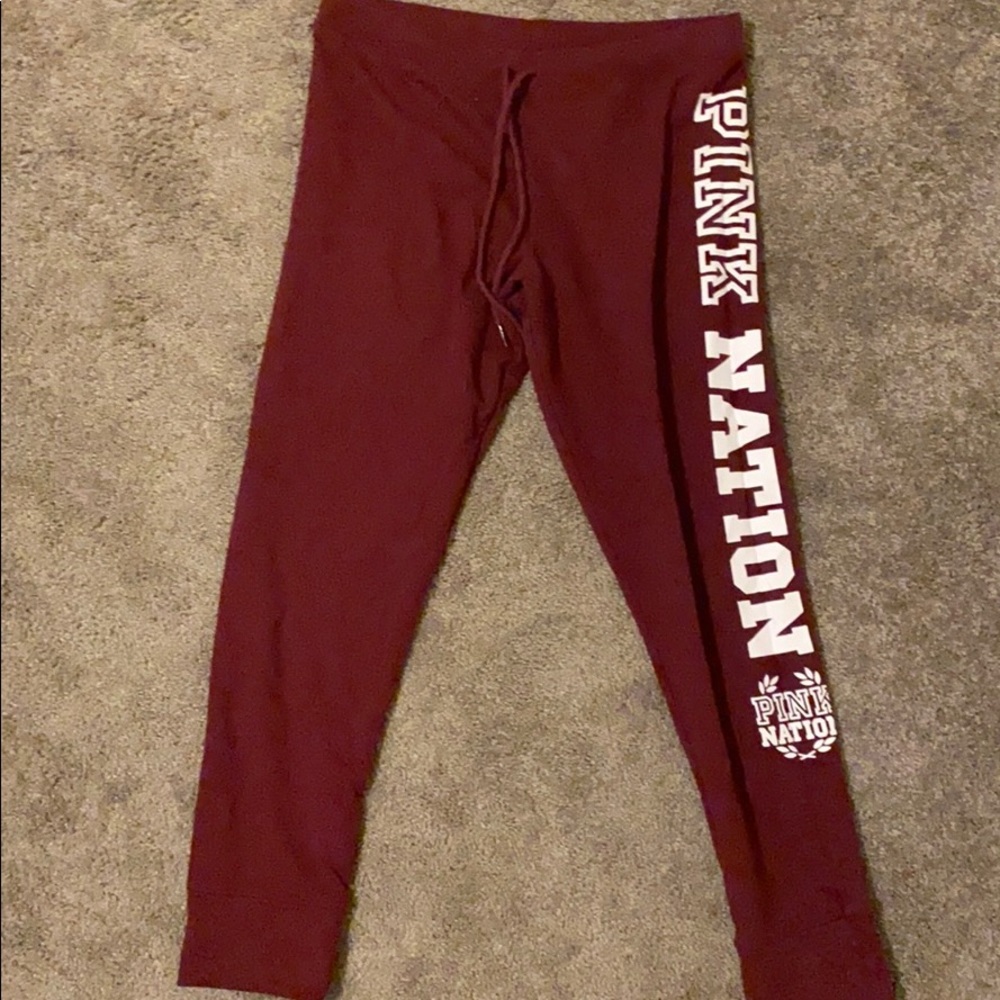 Pink Victoria’s Secret joggers